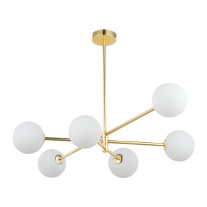 SARIUS GOLD LAMPA SUFITOWA 6 PŁ WYSOKA