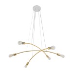HELIX GOLD LAMPA WISZĄCA 6 PŁ