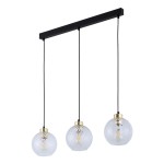 DEVON LAMPA WISZĄCA 3 PŁ LISTWA TRANSPARENT