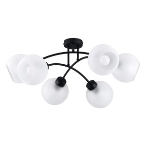 TIRENO BLACK LAMPA SUFITOWA 6 PŁ