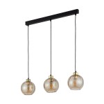 DEVI AMBER LAMPA WISZĄCA 3 PŁ LISTWA