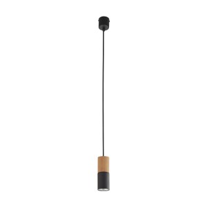 ELIT BLACK/WOOD LAMPA WISZĄCA 1 PŁ