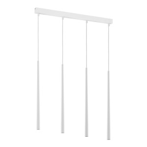 PIANO WHITE LAMPA WISZĄCA 4 PŁ