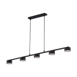 DALLAS BLACK LAMPA WISZĄCA 5 + GX53