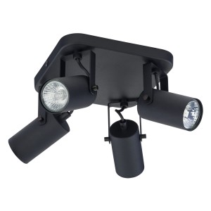 REDO BLACK LAMPA SUFITOWA 4  GU10