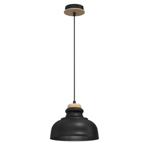 Lampa wisząca ASMUND BLACK 1xE27 20cm