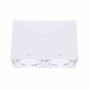 LAMPA SUFITOWA BLOCCO BIAŁA 2x7W GU10 LED