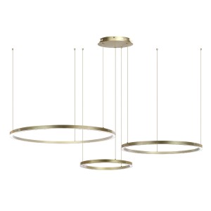 Złota Lampa wisząca Monza okręgi 116W złota AZ134