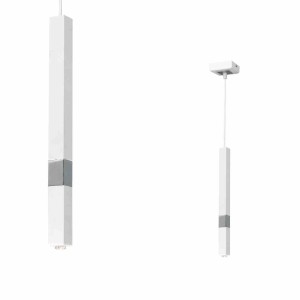 Lampa wisząca CASTRO WHITE / CHROME 1xG9